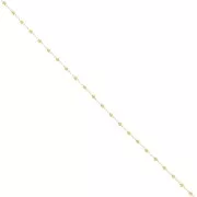 Catena con perline rotonde da 2 mm - Oro x50cm