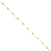 Catena con perline rotonde da 2 mm - Oro x50cm