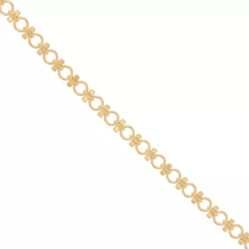 Catena con anelli rotondi - 6,5 mm - Oro x20cm