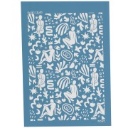 Silk Screen Moiko per pasta polimerica 74x105 mm - Motivo sagome 19,43 x1