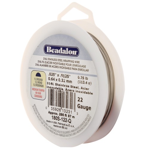 Cavetto 0,64 mm - acciaio inox 316L x87m