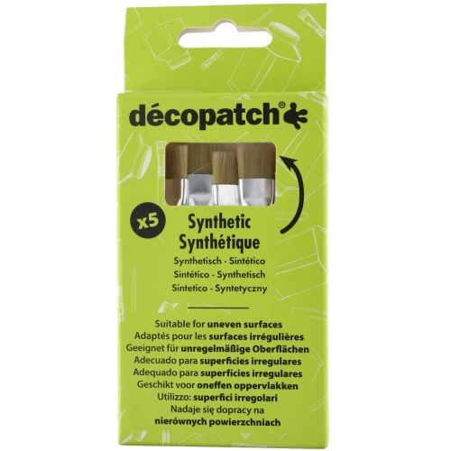 Set di 5 spazzole piccole in pura seta n°5 - Décopatch