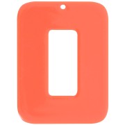 Pendente rettangolare in acetato 40x30 mm - Terracotta x1|raw }}