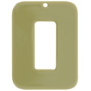 Pendente rettangolare in acetato 40x30 mm - Olive x1|raw }}