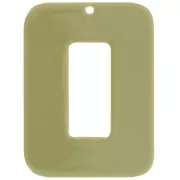 Verde - Pendente rettangolare in acetato 40x30 mm - Olive x1 Pendente rettangolare in acetato 40x30 mm - Olive x1