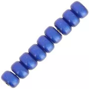 Perle rondelle Heishi Super Polaris 6x4 mm - Blu Reale x10