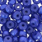 Perline rondelle Heishi Super Polaris 6x4 mm - Royal Blue x10