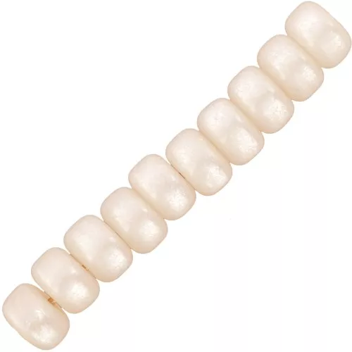 Perle rondelle Heishi Super Polaris 6x4 mm - Avorio x10