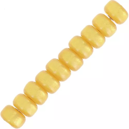 Perle rondelle Heishi Super Polaris 6x4 mm - Ocra x10