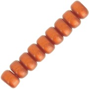 Perline rondelle Heishi Super Polaris 6x4 mm - Terracotta x10|raw }}