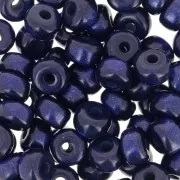 Perle rondelle Heishi Super Polaris 6x4 mm - Blu navy x10