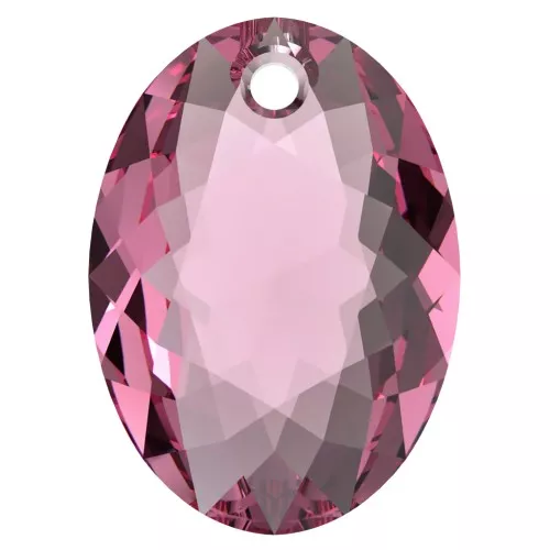 Pendente PureCrystal 6438 Elliptic Cut Pendant 11.5 mm - Rose x1