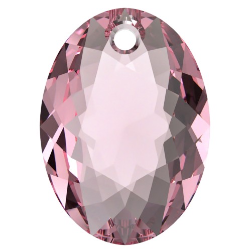 Pendente PureCrystal 6438 Elliptic Cut Pendant 11.5 mm - Light Rose x1