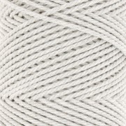 Bobina di cotone macramè da 2 mm - Twist Grey x100m