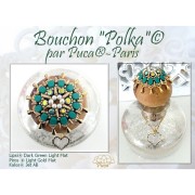 Perle in vetro Lipsi® di Puca® 4x6 mm - Capri Blue Light Mat x10g