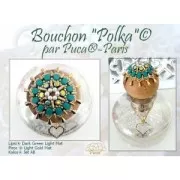 Perle in vetro Lipsi® di Puca® 4x6 mm - Dark Red Light Mat x10g