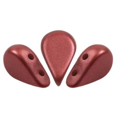 Perle di vetro Amos® di Puca® 5x8 mm - Metallic Cherry Mat x10g
