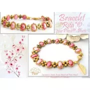 Perle in vetro Samos® di Puca® 7x5 mm Rose Pearl x10g