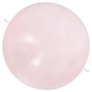 Perlina di pietra semipreziosa rotonda da 18 mm - Quarzo rosa x1|raw }}