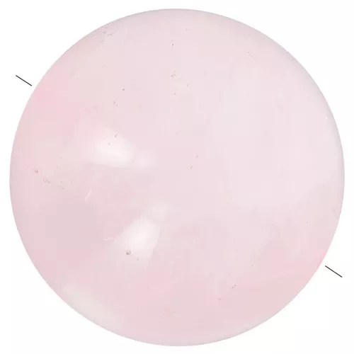 Perlina di pietra semipreziosa rotonda da 18 mm - Quarzo rosa x1