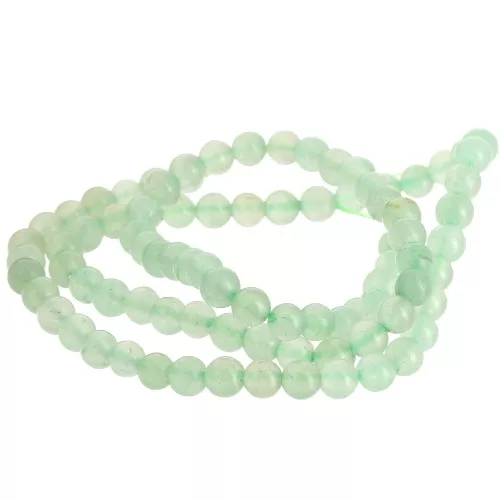 Perline rotonde in pietra semipreziosa da 5 mm - Avventurina x38 cm