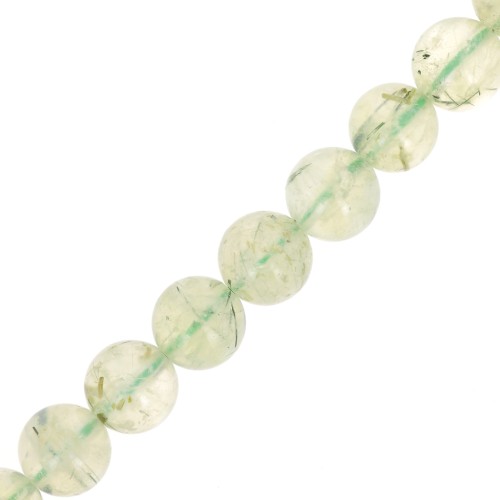 Perline rotonde 8,5 mm pietra semipreziosa - Prehnite x39cm