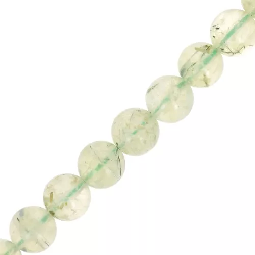 Perline rotonde 8,5 mm pietra semipreziosa - Prehnite x39cm