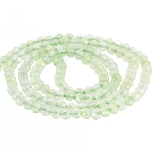 Perline sfaccettate rotonde da 3 mm in pietra semipreziosa x39cm