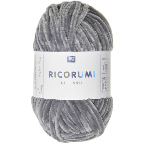 Gomitolo Ricorumi Nilli Nilli di Rico Design per Amigurumi - Grigio 026 x25g