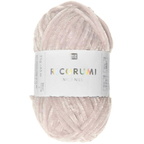 Gomitolo Ricorumi Nilli Nilli di Rico Design per Amigurumi Powder rosa 005 x25g