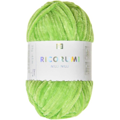 Gomitolo Ricorumi Nilli Nilli di Rico Design per Amigurumi - Verde neon 030 x25g