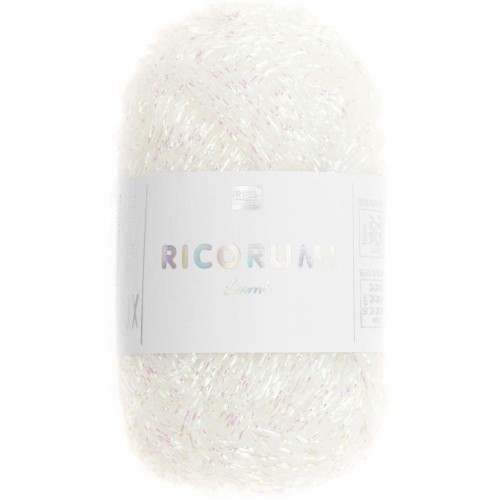Lana Lamé Ricorumi di Rico Design per Amigurumi - Bianco cangiante 003 x10g
