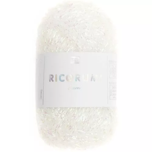 Lana Lamé Ricorumi di Rico Design per Amigurumi - Bianco cangiante 003 x10g