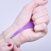Gancio per bracciale in plastica 93x38 mm - Made in France - Violet x1