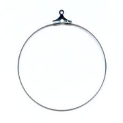 Orecchini ad anello mm. 40 Placcatura argento fino x2