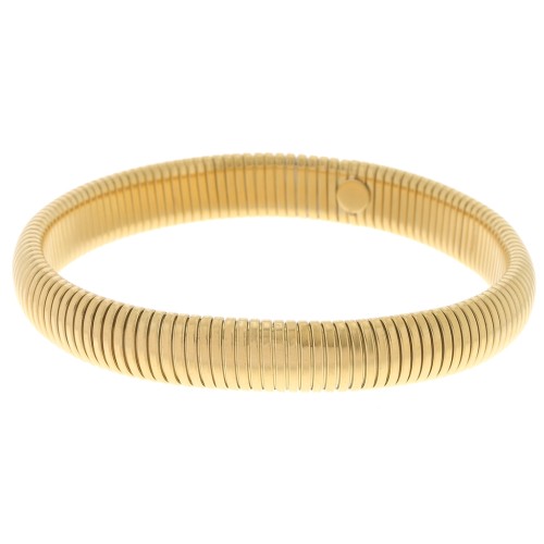 Bracciale in perline da 68 mm - larghezza 10 mm - acciaio inossidabile Dorato 304L x1