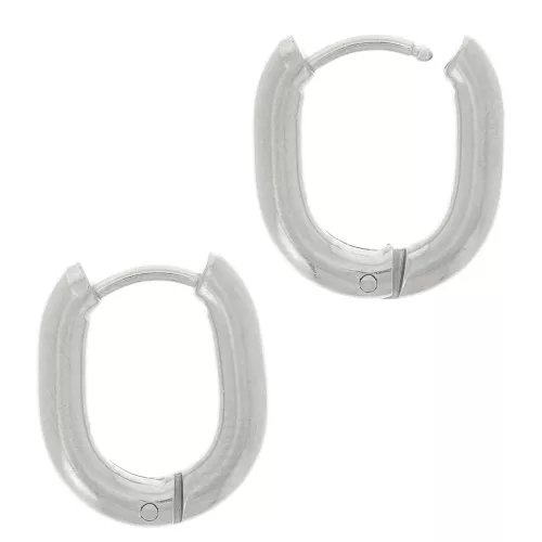Monachelle ovali 16x12 mm - acciaio inox 304L x2
