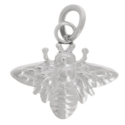 Ciondolo a forma di ape 10x11 mm - acciaio inossidabile 316L x1