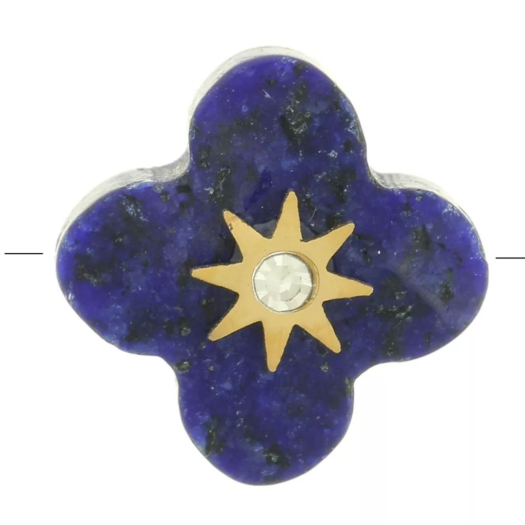 Collana Artigianale In Pietra Naturale Lapislazzuli Blu, Sfere Da 6 A 12 Mm, Con Chiusura A Moschettone, Placcato Oro