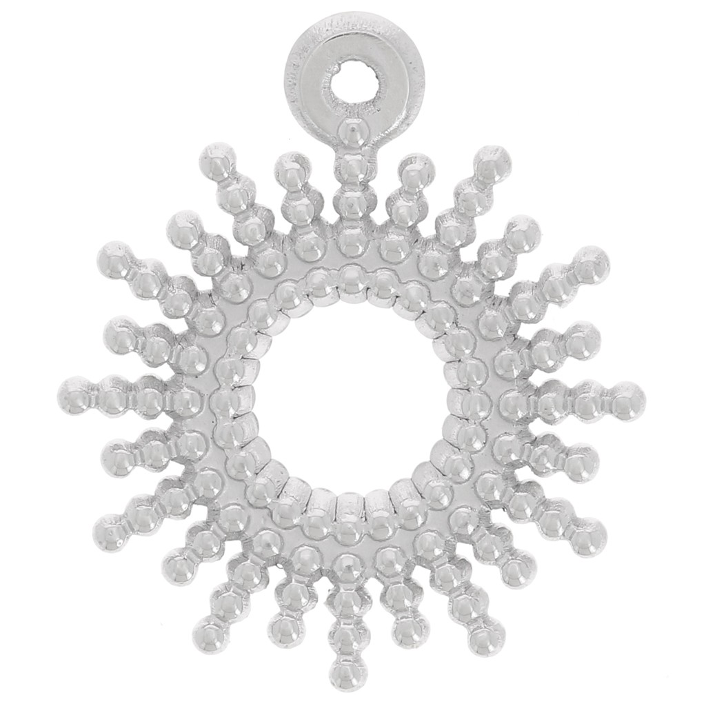 Pendente a forma di sole con palline 15 mm - Acciaio inox 304L x1 - Perles & Co
