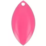 Zecchini in metallo e resina epossidica 19x10 mm - Rosa fluorescente x8