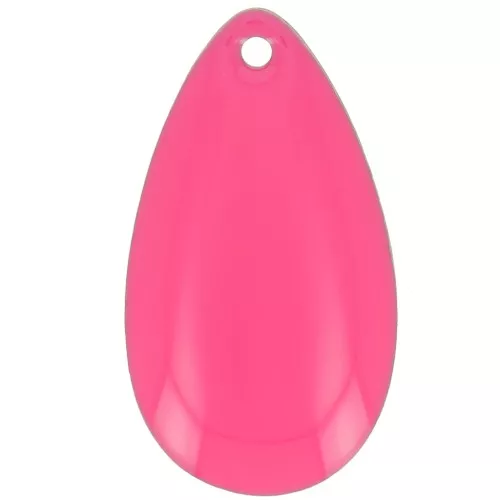 Zecchini in metallo e resina epossidica 21x11,5 mm - Rosa fluorescente x8