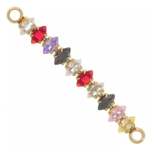 Distanziatore 33x4mm - Acciaio inossidabile 304L dorato Multicolore x1