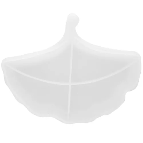 Stampo in silicone a forma di foglia di Ginkgo 14,5x18 cm x1