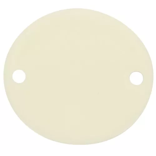 Distanziatore ovale in acetato opaco 22x20 mm - Ecrù x1