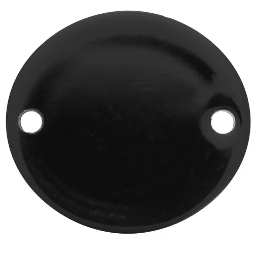 Distanziatore ovale in acetato opaco 22x20 mm - Nero x1