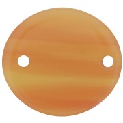 Distanziatore ovale in acetato trasparente 22x20 mm - Fauve marmorizzato x1|raw }}