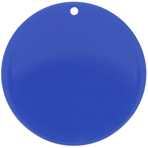 Pendente rotondo in acrilico trasparente 40 mm - Royal Blue x1