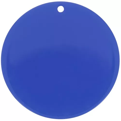 Pendente rotondo in acrilico trasparente 40 mm - Royal Blue x1