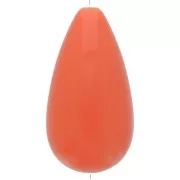 Perla in resina opaca 30x16 mm - Terracotta x1
